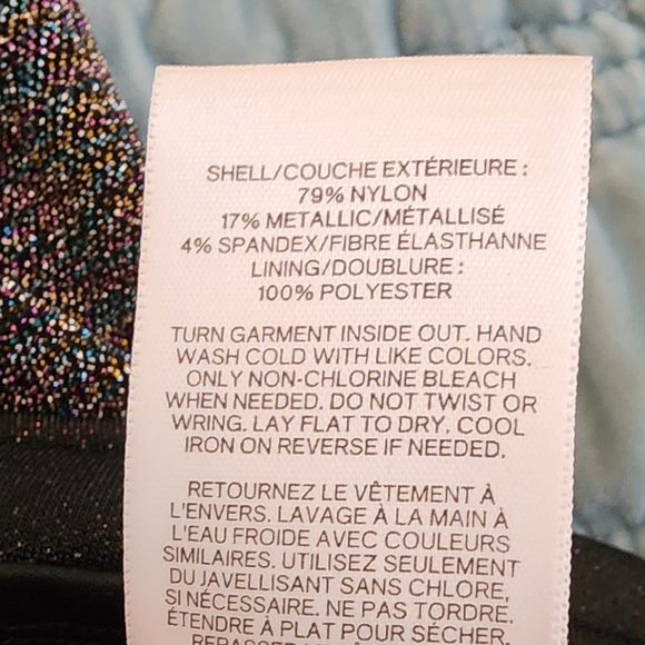 Express Multi Colored Metallic Spaghetti Strap Dress Size Medium NWOT - Picture 5 of 7